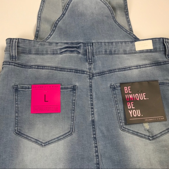 Celebrity Pink denim overall skirt - Picture 5 of 6